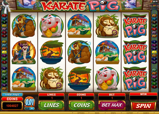 Karate Pig Video Slot